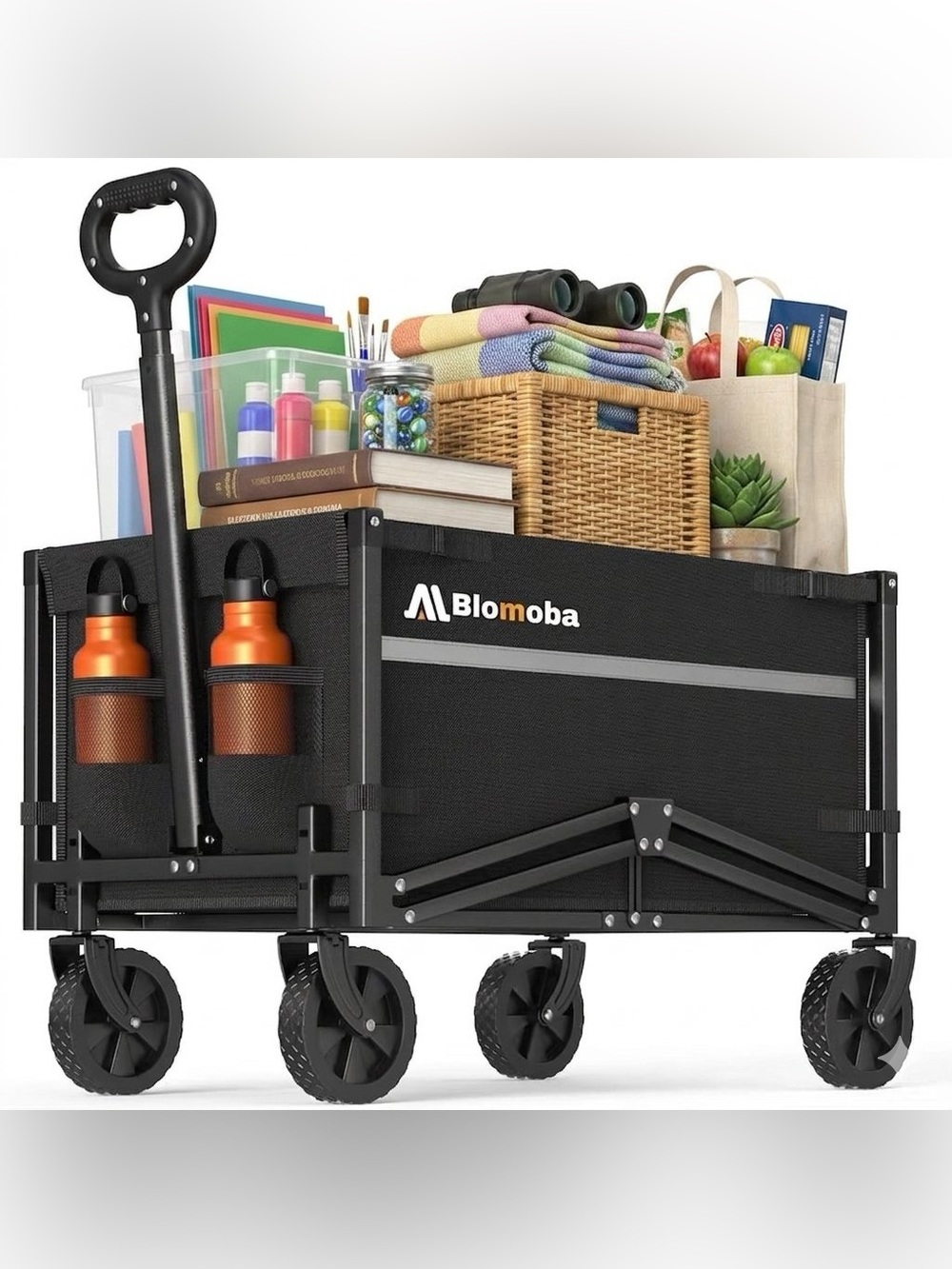 New Blomoba Collapsible Wagon Cart 100L 220lbs